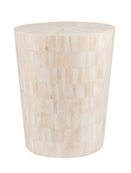 Bone White Inlay Stool