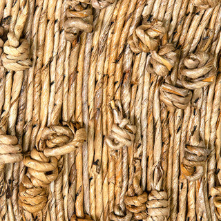 35” Knotted Natural Fiber Mirror
