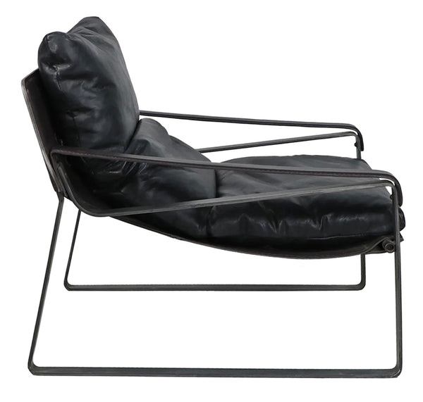 Black Leather Stockholm II Chair