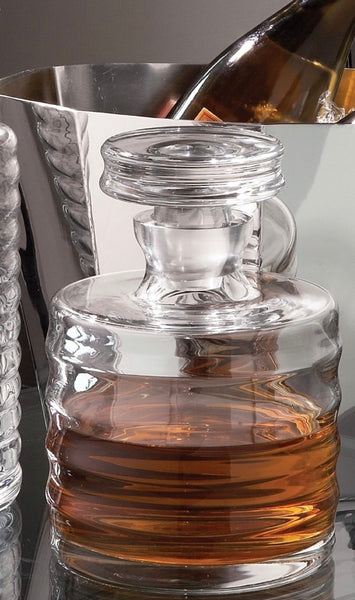Ribbed Decanter short
