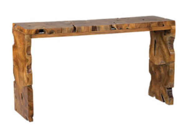 Teakwood Organic Console Table