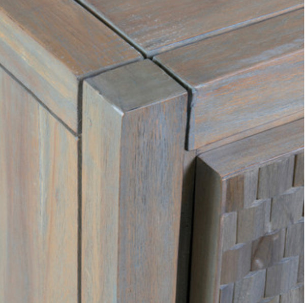 Brown Wood 2 Door Sideboard