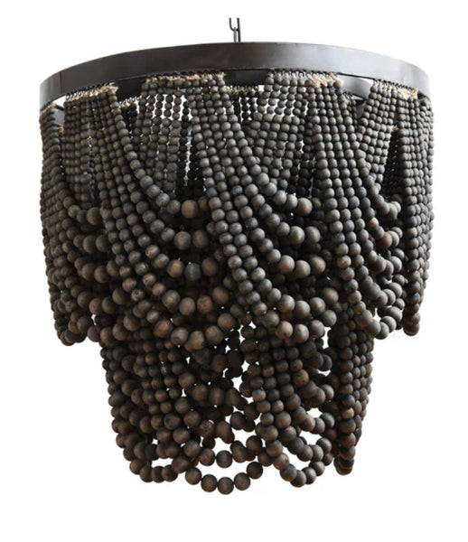 Black Bead Chandelier