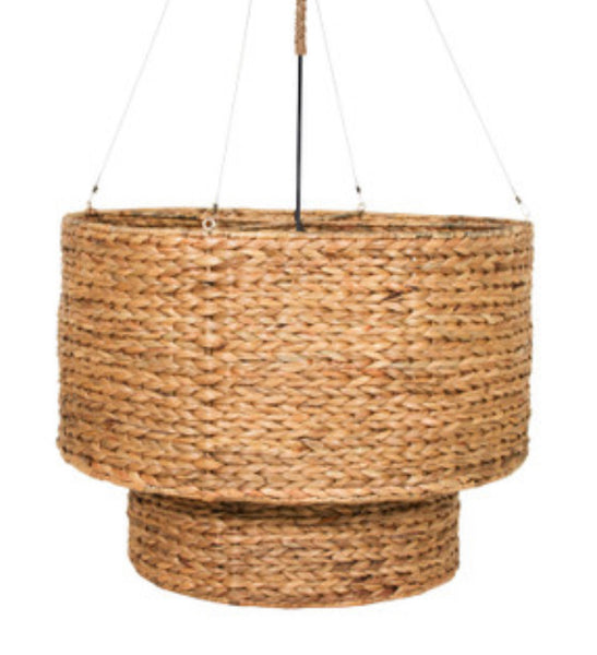 32” Seagrass Drum Chandelier