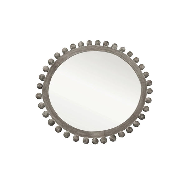 39” Blackwashed Mango Wood Mirror