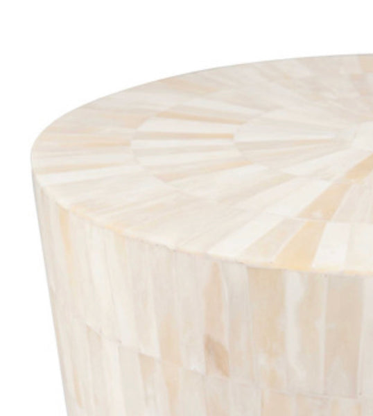 Bone White Inlay Stool