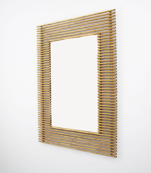 Gold Leaf Beveled Mirror