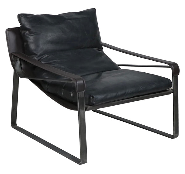 Black Leather Stockholm II Chair