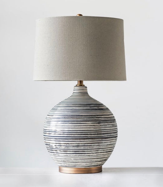 Natural & Grey Table Lamp