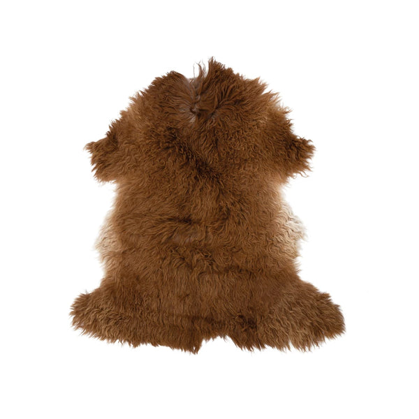 New Zealand Lamb Fur Rug, Brown