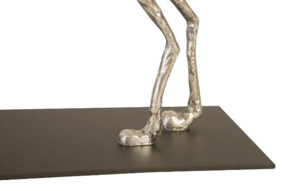 Greyhound Sculpture Silver Leaf
