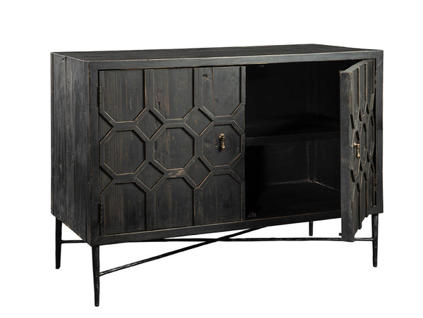 Reclaimed Pine Honeycomb Cabinet