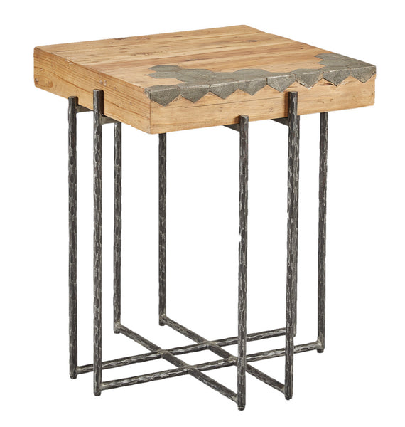 Bluestone & Reclaimed Pine End Table