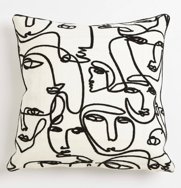 Abstract Faces Pillow