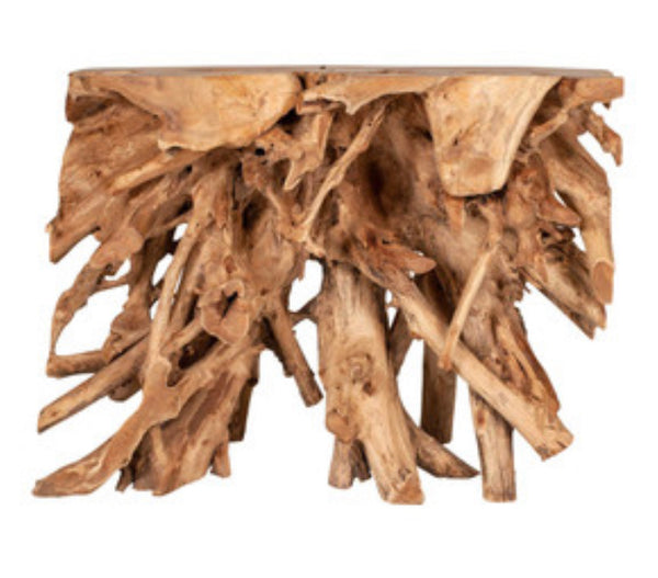 Teak Root Console Table