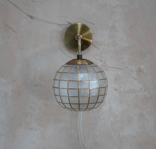 Capiz Wall Sconce