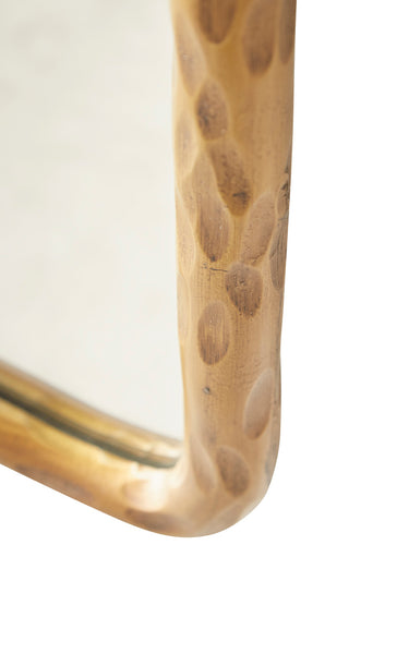 Hammered Edge Gold Mirror