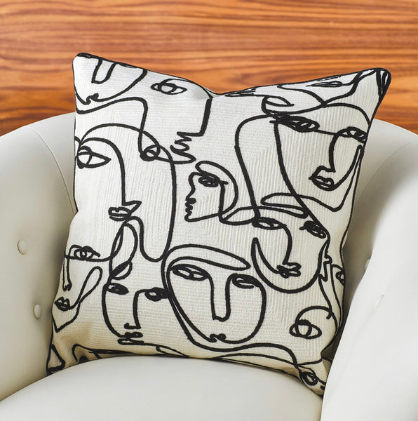 Abstract Faces Pillow