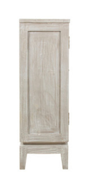 Teakwood & Cane White Cabinet