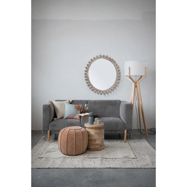 39” Whitewashed Mango Mirror