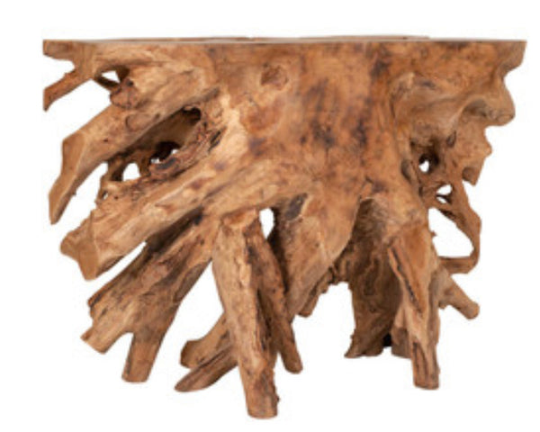 Teak Root Console Table