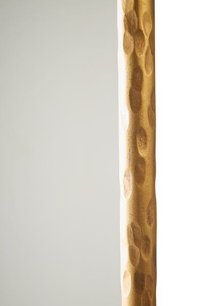 Hammered Edge Gold Mirror