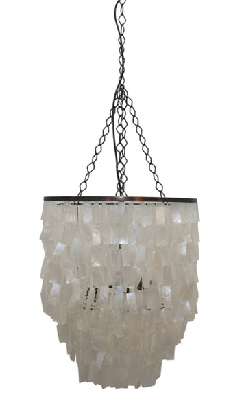 Capiz Tiered Chandelier