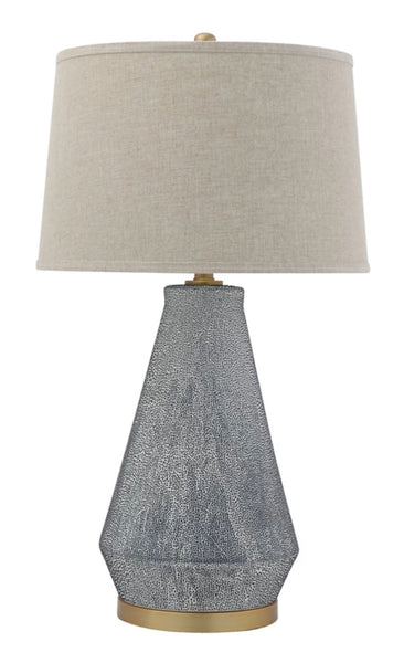 Blue Glazed Table Lamp