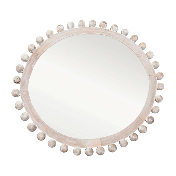 39” Whitewashed Mango Mirror