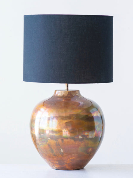 Copper Finish Table Lamp