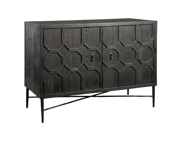 Reclaimed Pine Honeycomb Cabinet