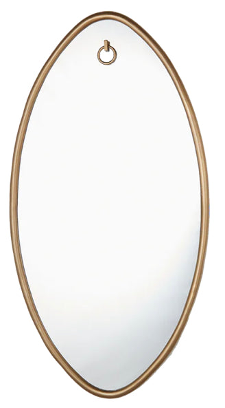 Oval Gold Mirror