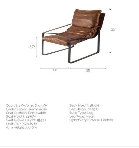 Brown Leather Stockholm Chair