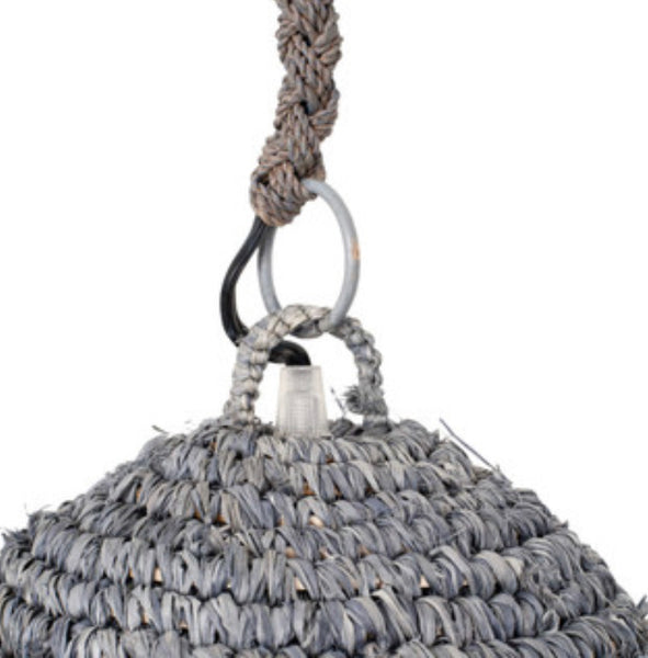 Raffia Grey Pendant