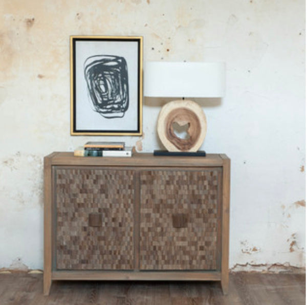 Brown Wood 2 Door Sideboard
