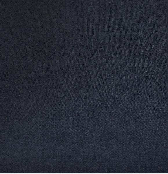 Navy Blue Fabric Sofa w/ Wood Feet