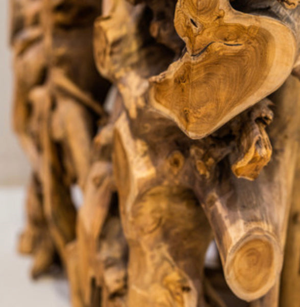 Teak Root Console Table