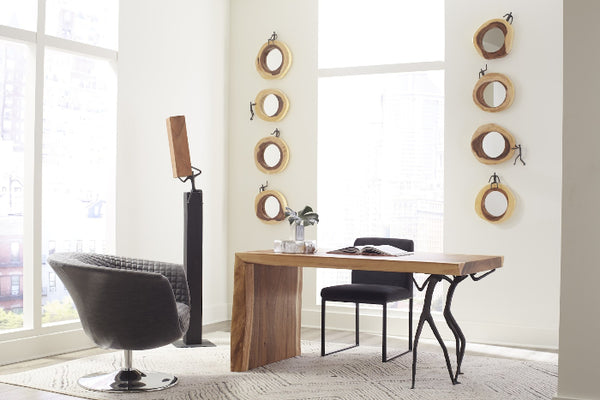 Pointing Figure Cross Cut Mirror