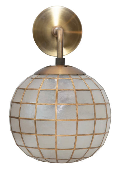 Capiz Wall Sconce