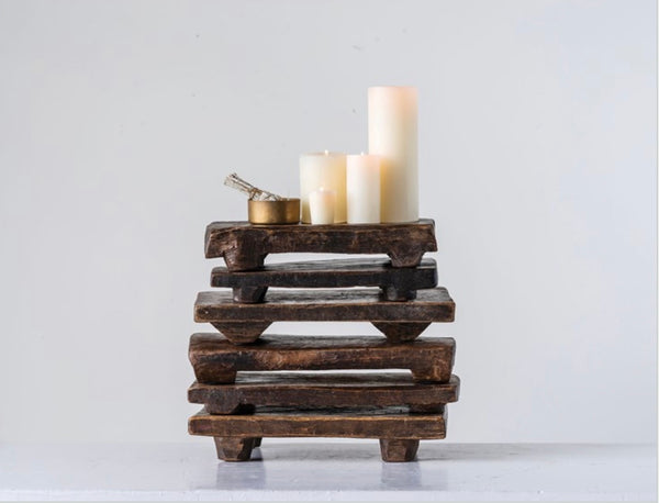 Found Wood Pedestal