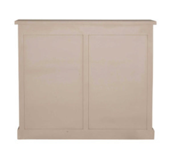 Wood & Rattan Tall Hall Cabinet