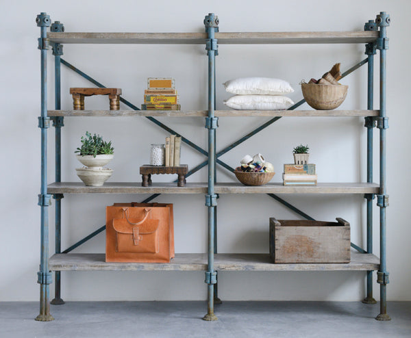 Reproduction Blue Iron Shelf
