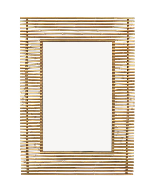 Gold Leaf Beveled Mirror