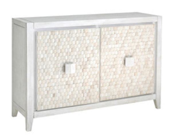 White Wood 2 Door Sideboard