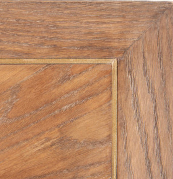 Iron & Wooden Inly Coffee Table