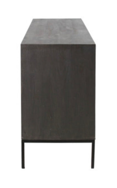 Raised Honeycomb 4 Door Cabinet