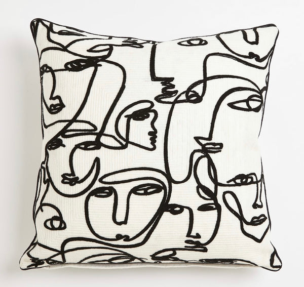 Abstract Faces Pillow